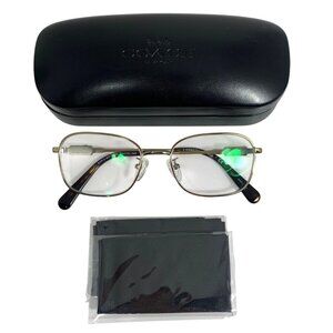 Coach HC5119 Light Gold Metal Eyeglass 53-17-140 Frames ONLY w/ Case & Cloth